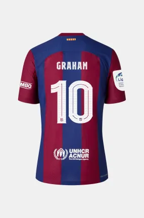 Junior FC Barcelona Home Shirt 23/24 - Liga F - GRAHAM