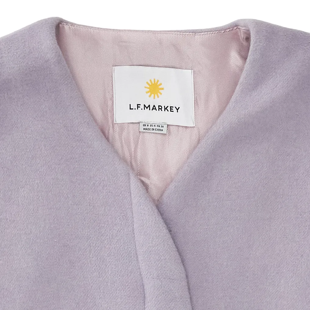 Lilac Raw Seam Coat by L.F. Markey