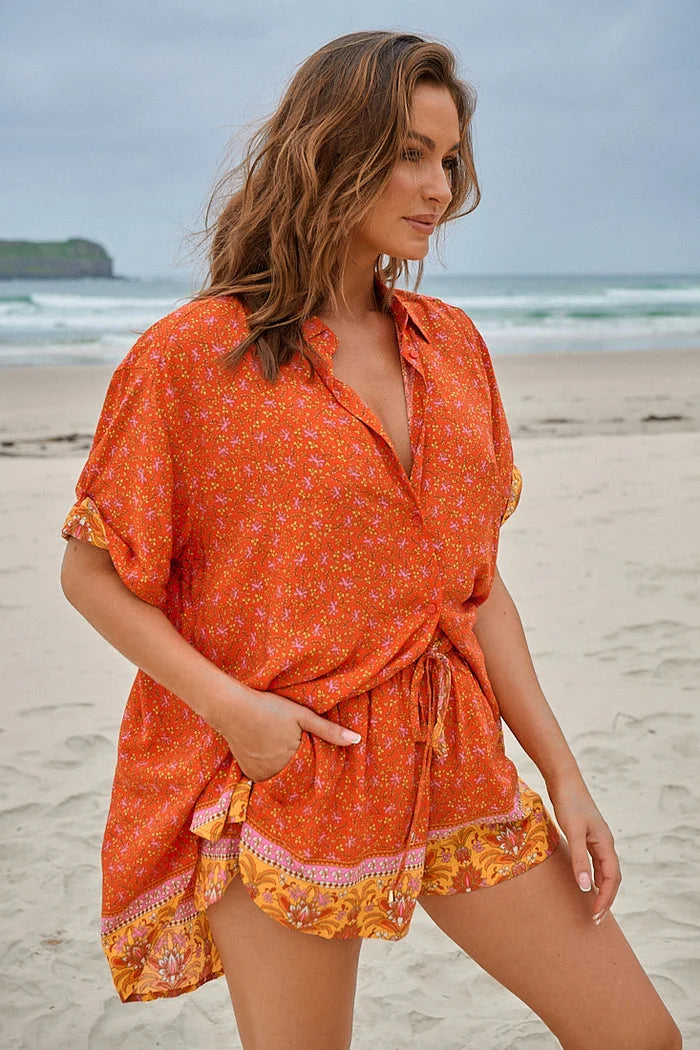 Lola Shirt Blouse - Summer Solstice Collection, trendy fashion.