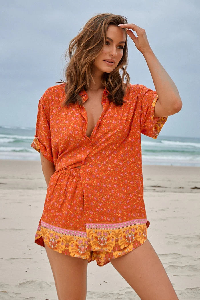 Lola Shirt Blouse - Summer Solstice Collection, trendy fashion.