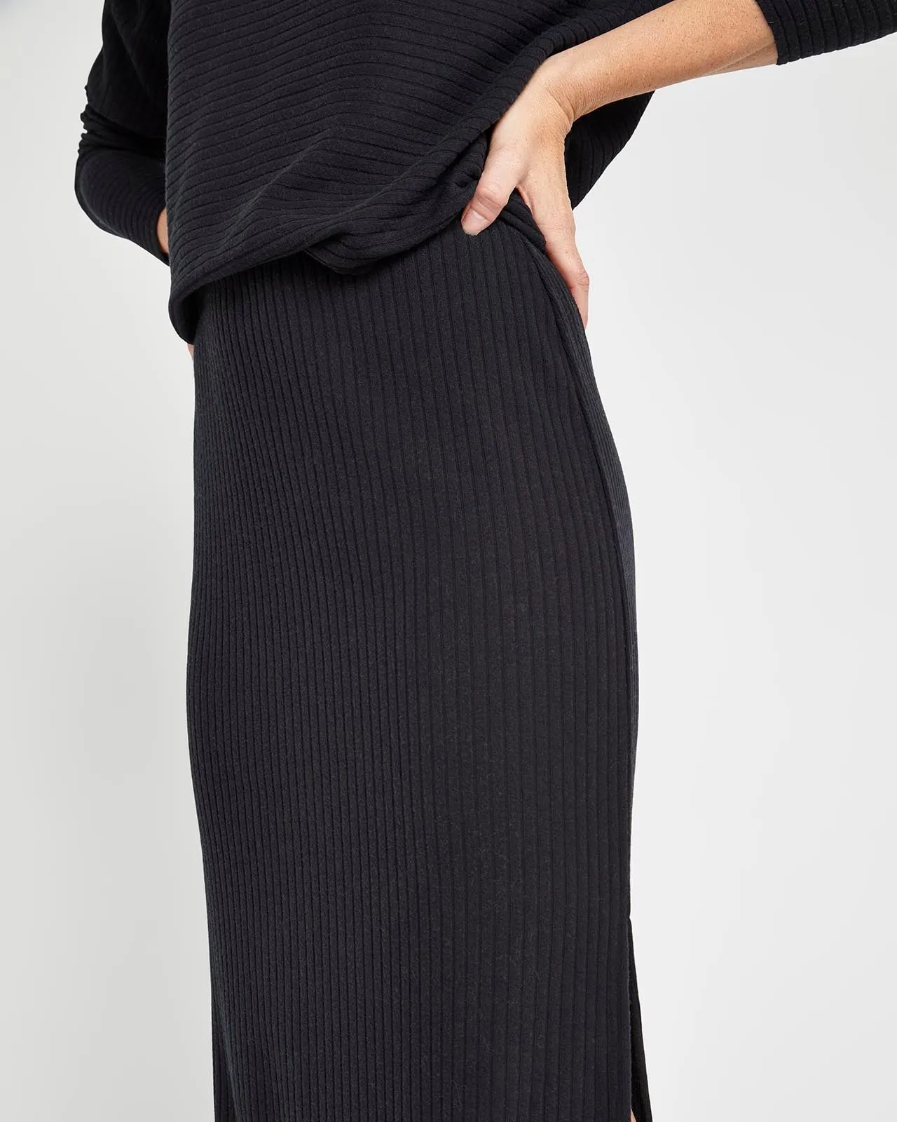 London Ribbed Skirt