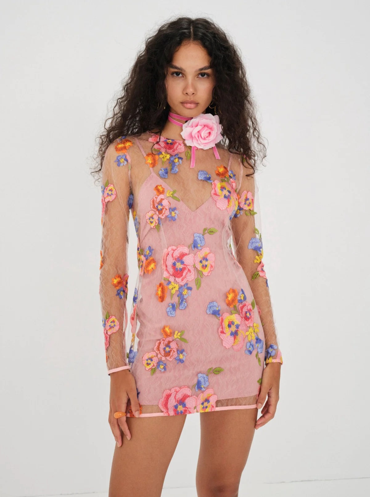 Love & Lemons Percy Mini Dress Multi | Shop Now