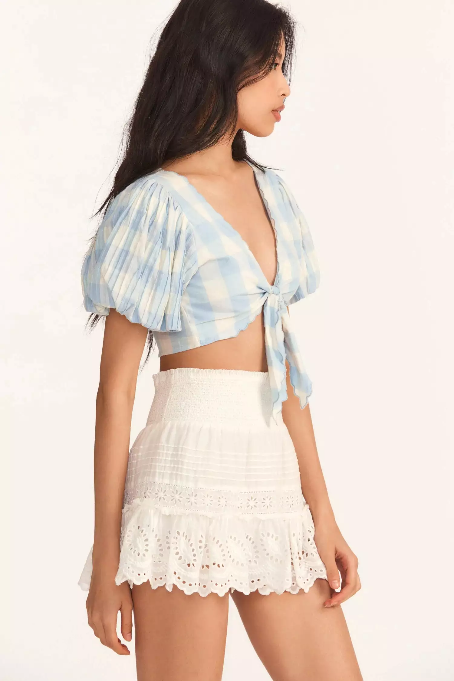 LOVE SHACK FANCY Jimena Mini Skirt - Google SEO result: LOVE SHACK FANCY Jimena Mini Skirt | Shop Now