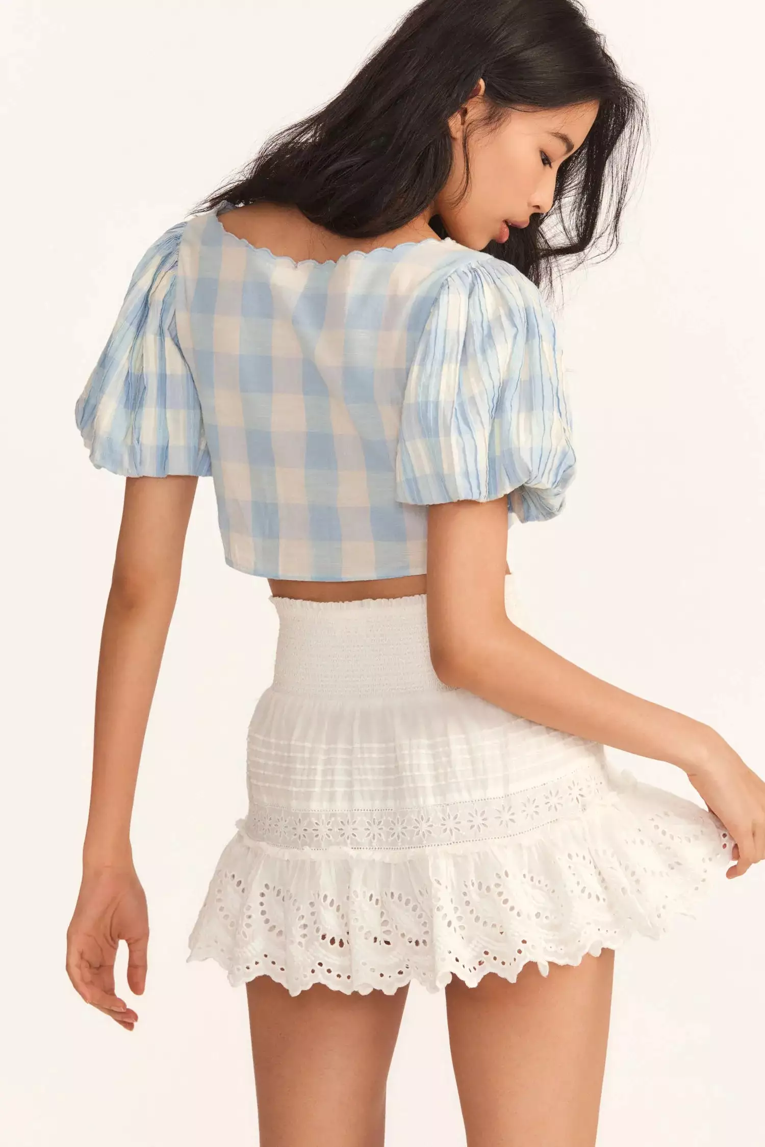 LOVE SHACK FANCY Jimena Mini Skirt - Google SEO result: LOVE SHACK FANCY Jimena Mini Skirt | Shop Now