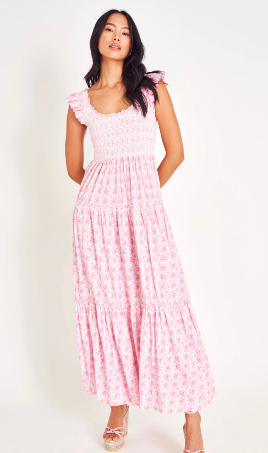 Loveshackfancy Chessie Dress Rose Patch.