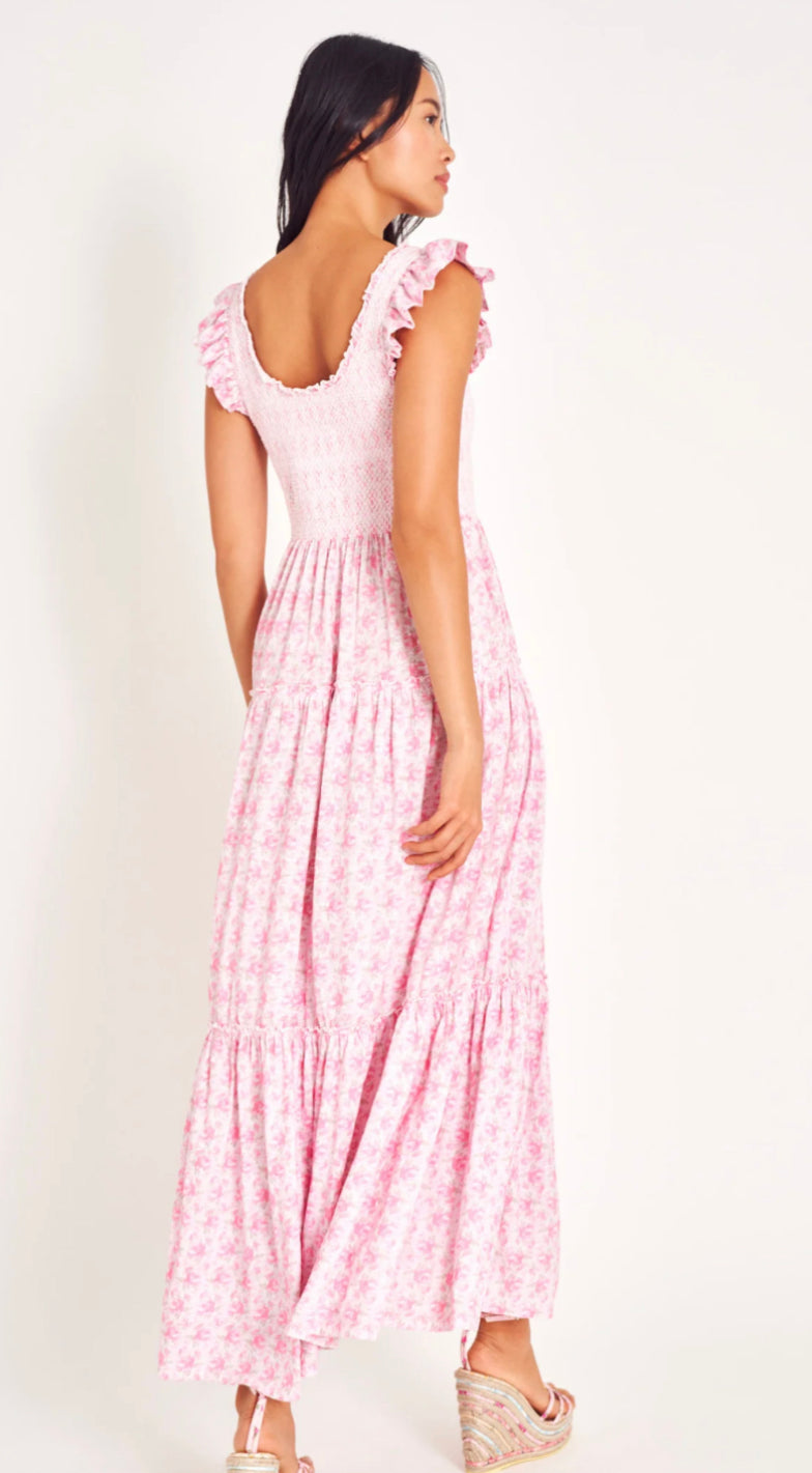 Loveshackfancy Chessie Dress Rose Patch.