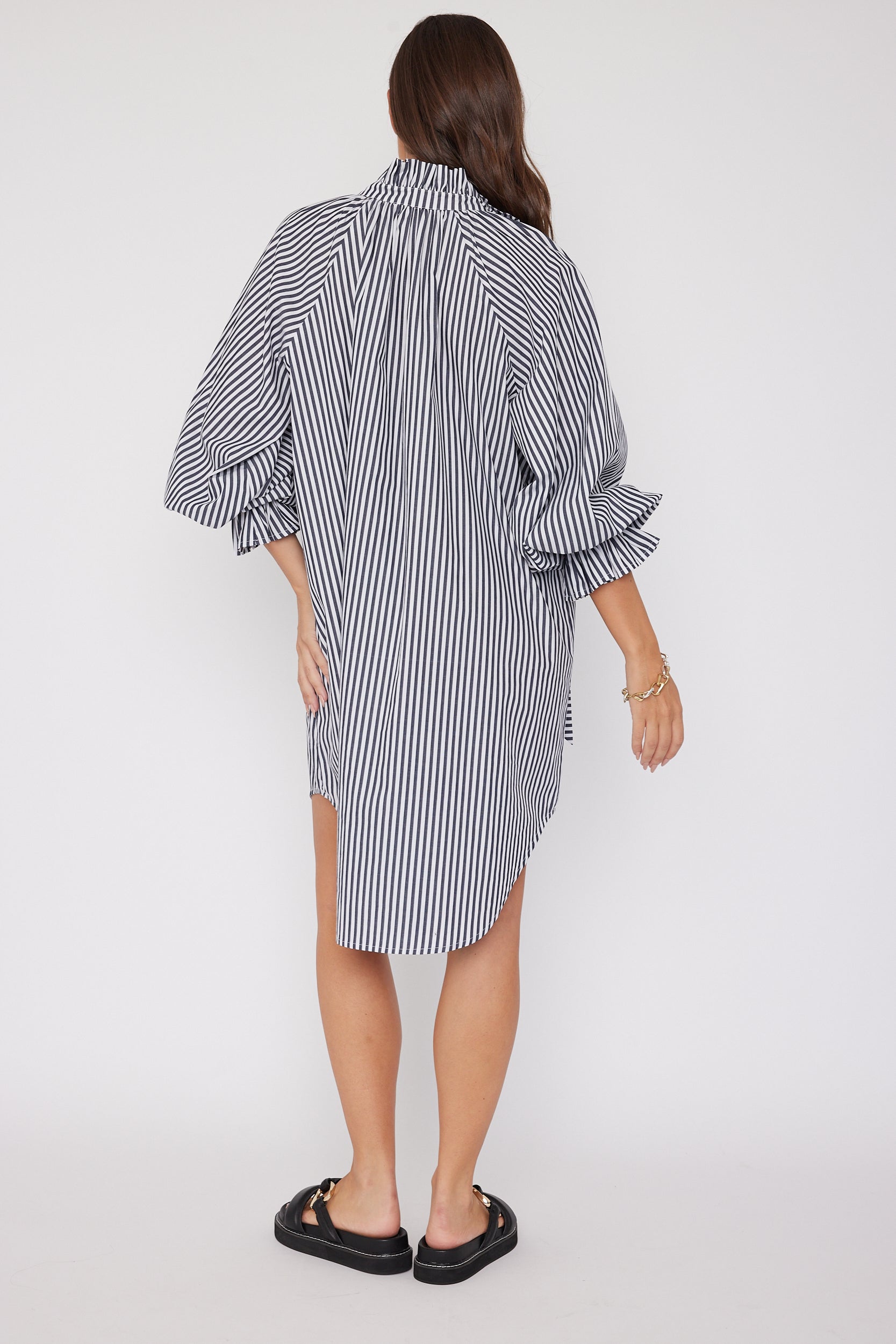 LYCIUM Black Stripe Dress