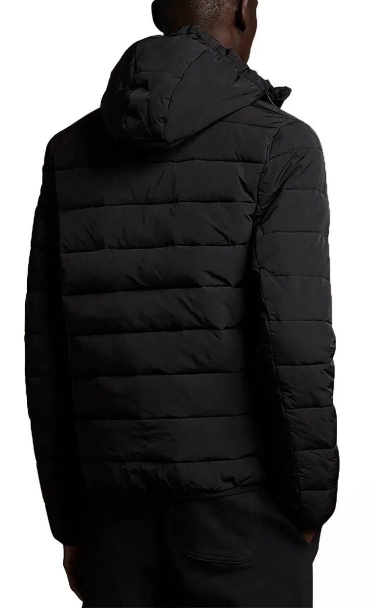 Lyle and Scott Hooded Puffer Jacket Jet Black