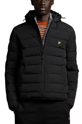 Lyle and Scott Hooded Puffer Jacket Jet Black