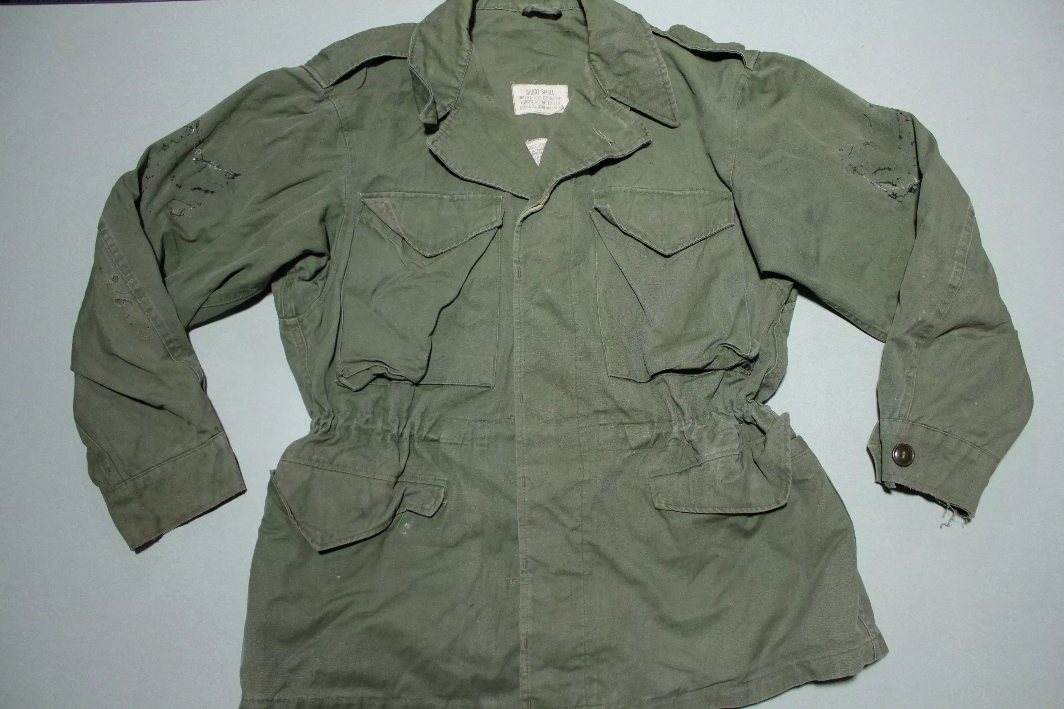 M1950 Korean Vietnam War Military Field Jacket Vintage 50s War Army Coat