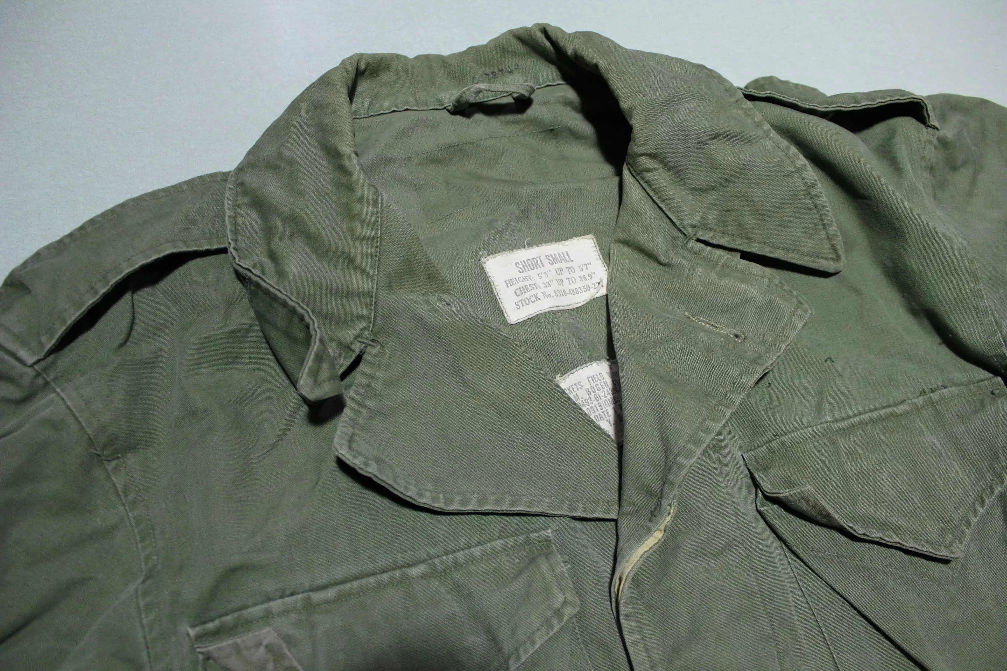 M1950 Korean Vietnam War Military Field Jacket Vintage 50s War Army Coat