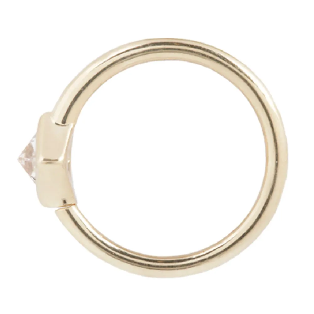 Gold CZ Mae Seamless Ring