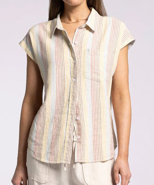 Mali Shirt - Vintage Rainbow Stripe