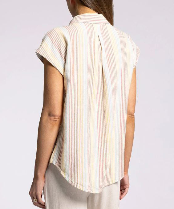 Mali Shirt - Vintage Rainbow Stripe