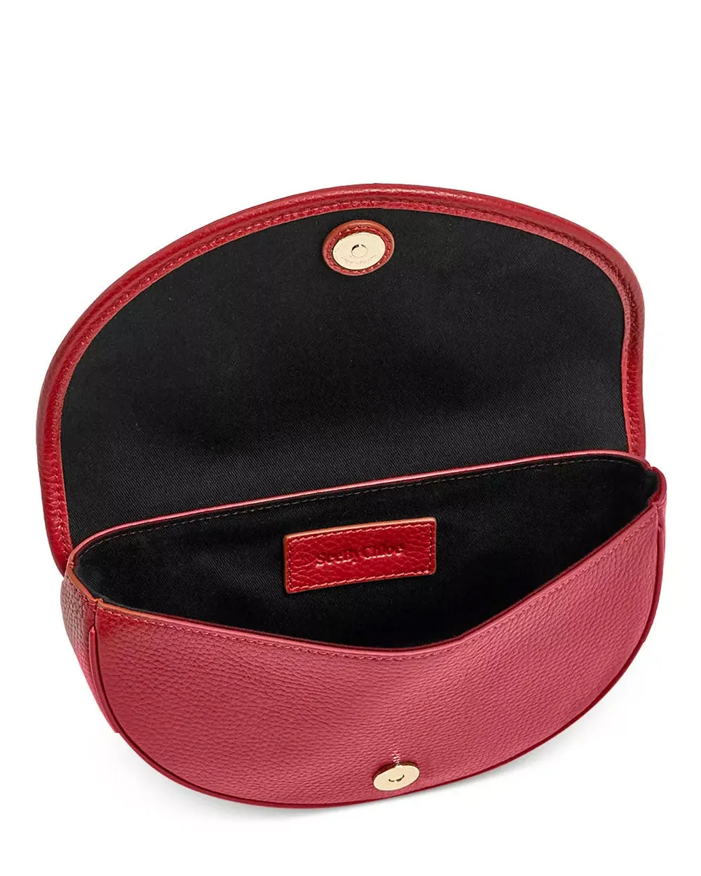 Mara Half Moon Bag in Red