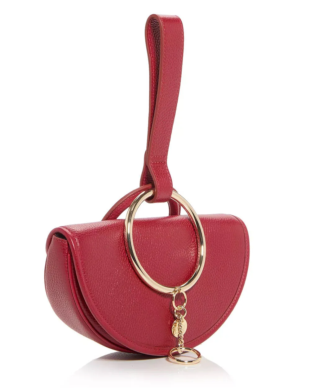 Mara Half Moon Bag in Red