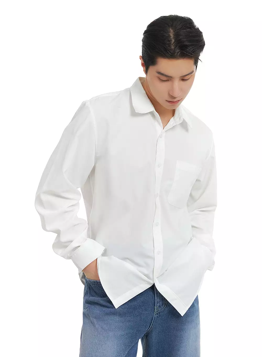 Classic White Shirt for Men IA401