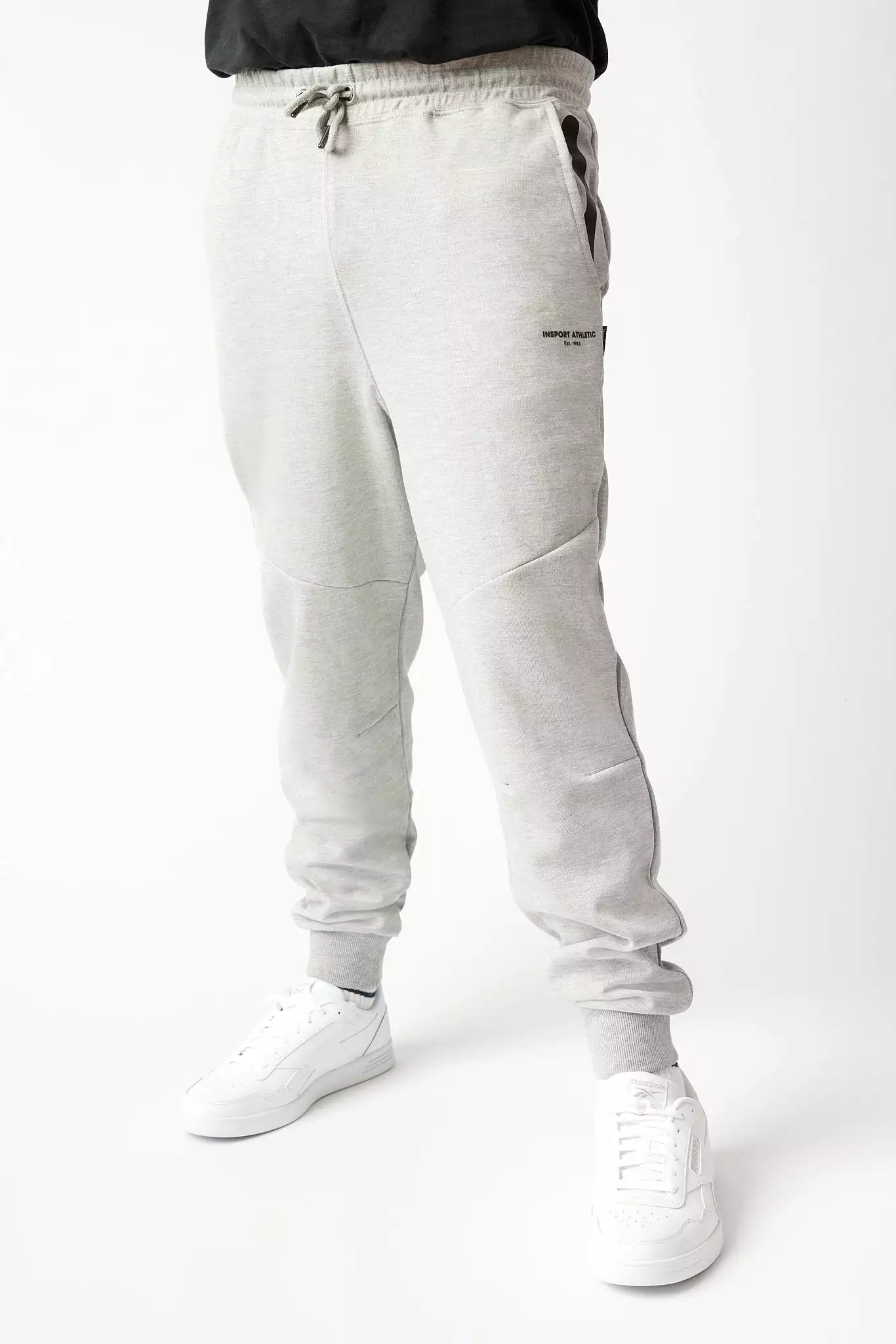 Men's Grey Tec Fleece Trackpants - INSPORT