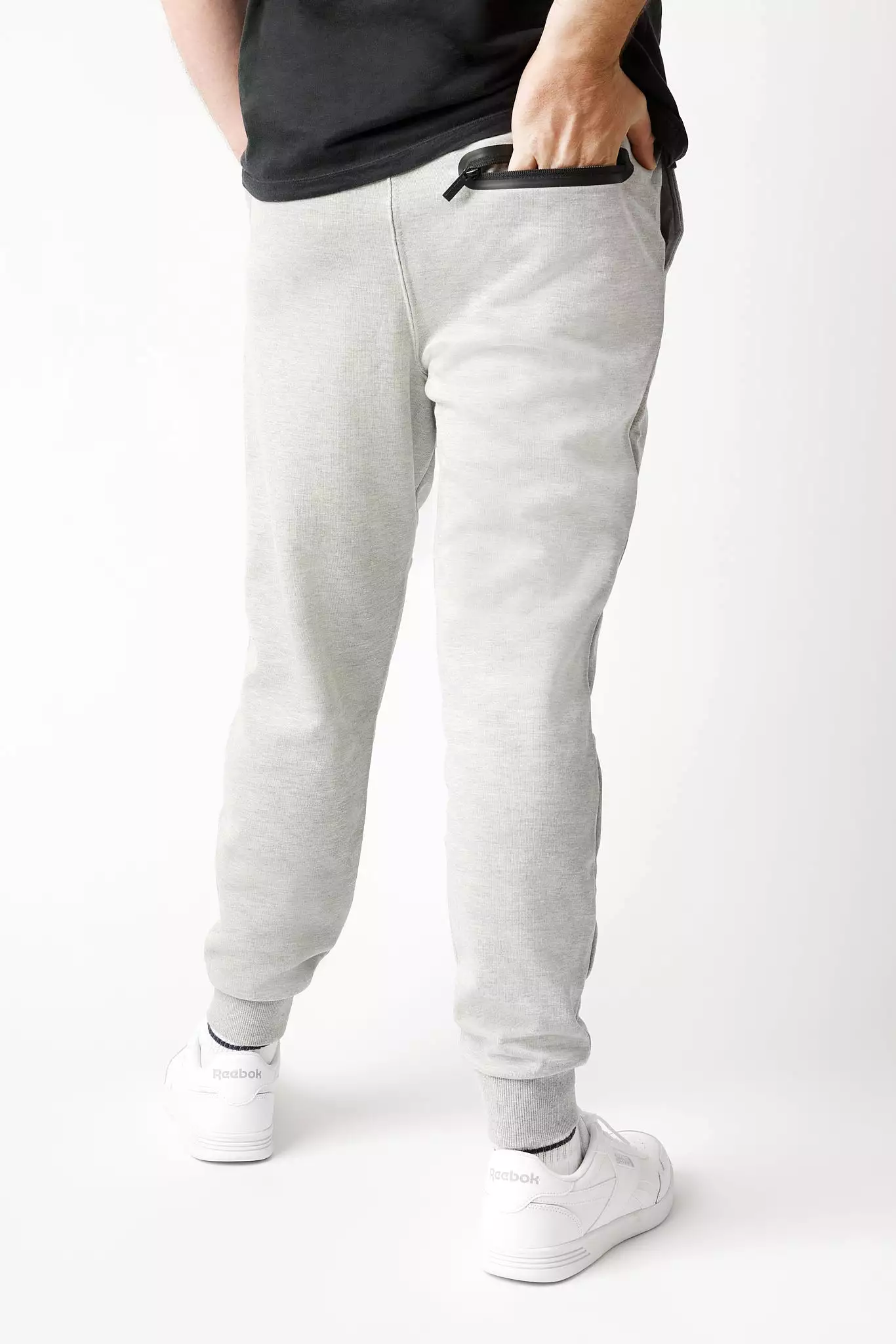 Men's Grey Tec Fleece Trackpants - INSPORT