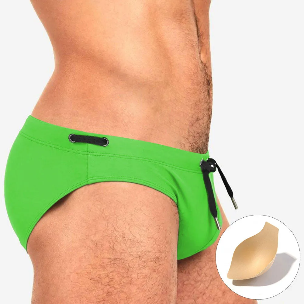 Men's Nylon Beach Surf Swim Briefs for Summer - Low Waist, Quick Dry, Sexy