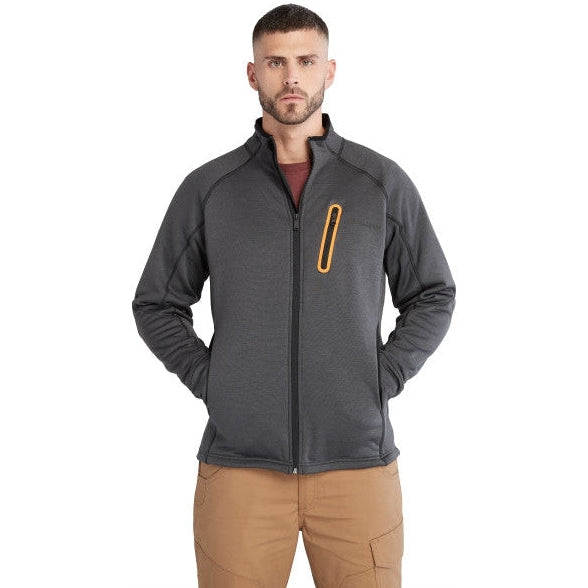 Men's Reaxion Full Zip Athletic Fleece Jacket from Timberland Pro - Charcoal