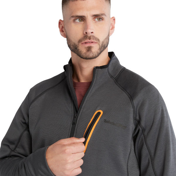 Men's Reaxion Full Zip Athletic Fleece Jacket from Timberland Pro - Charcoal