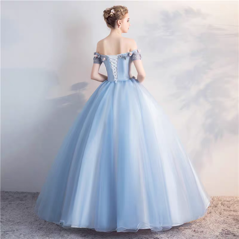 Merilyn Off Shoulder Ball Gown - 2 Colors Available.