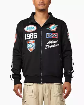 Miami Dolphins Fast Lane Track Jacket Black