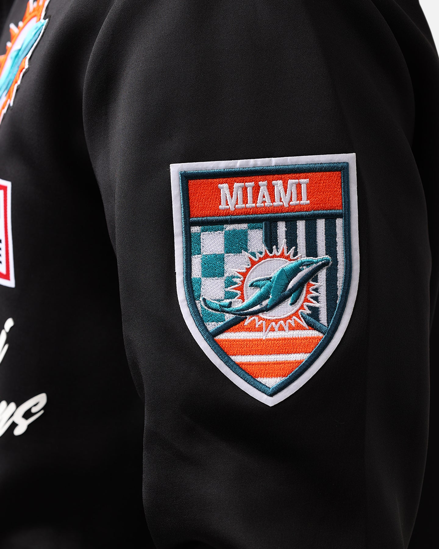 Miami Dolphins Fast Lane Track Jacket Black