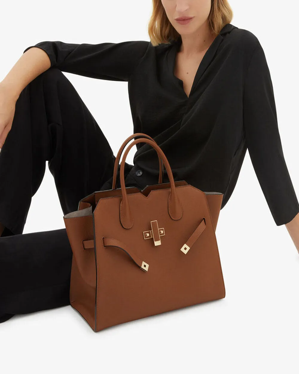 Milano Medium Bag in Chocolato