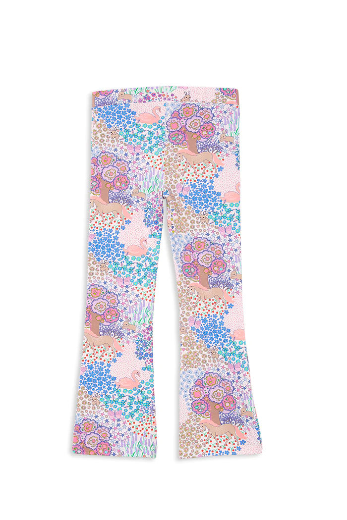 Milky - Patchwork Flare Leggings