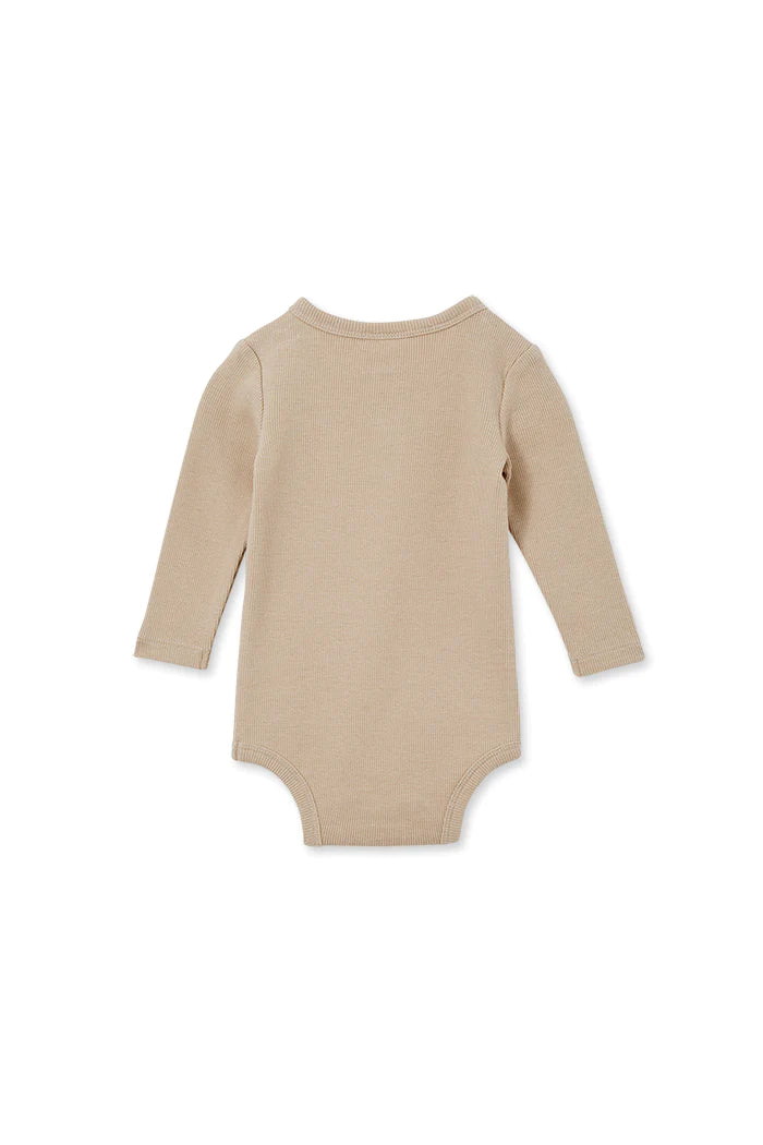 Milky Rib Bubbysuit - Genuine Natural Baby Clothing