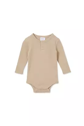 Milky Rib Bubbysuit - Genuine Natural Baby Clothing