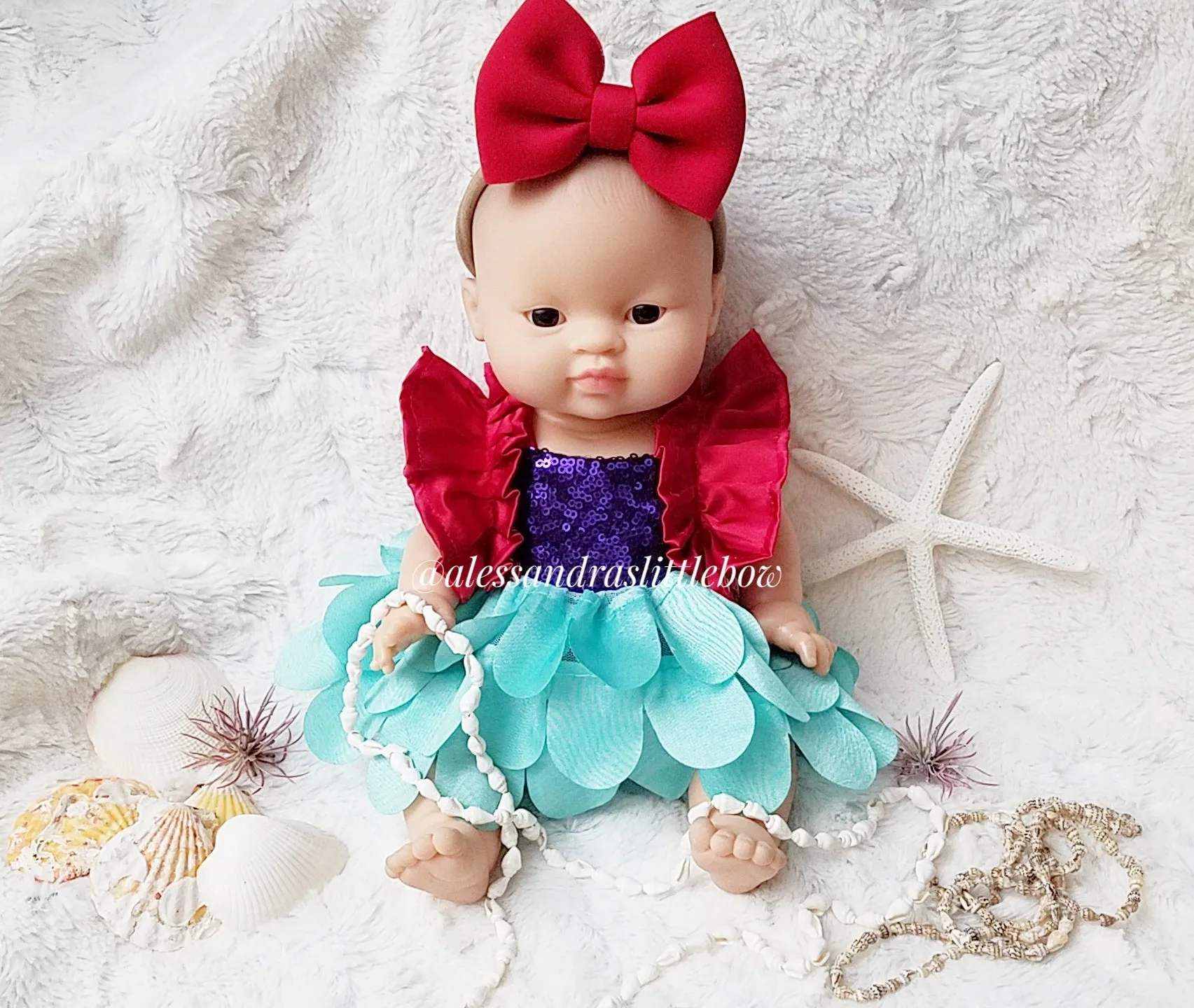 Luxury Little Mermaid Doll Romper by Minikane