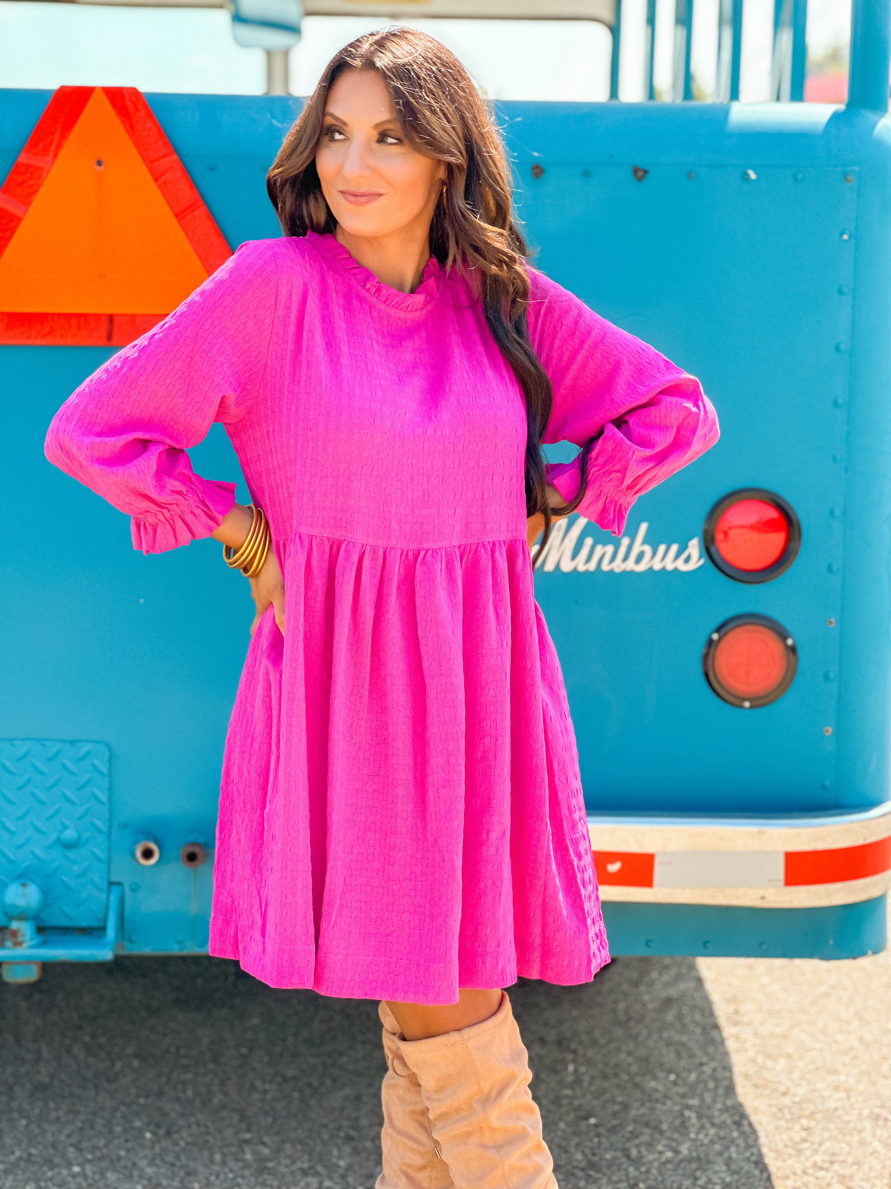 Moments - Life Magenta Dress