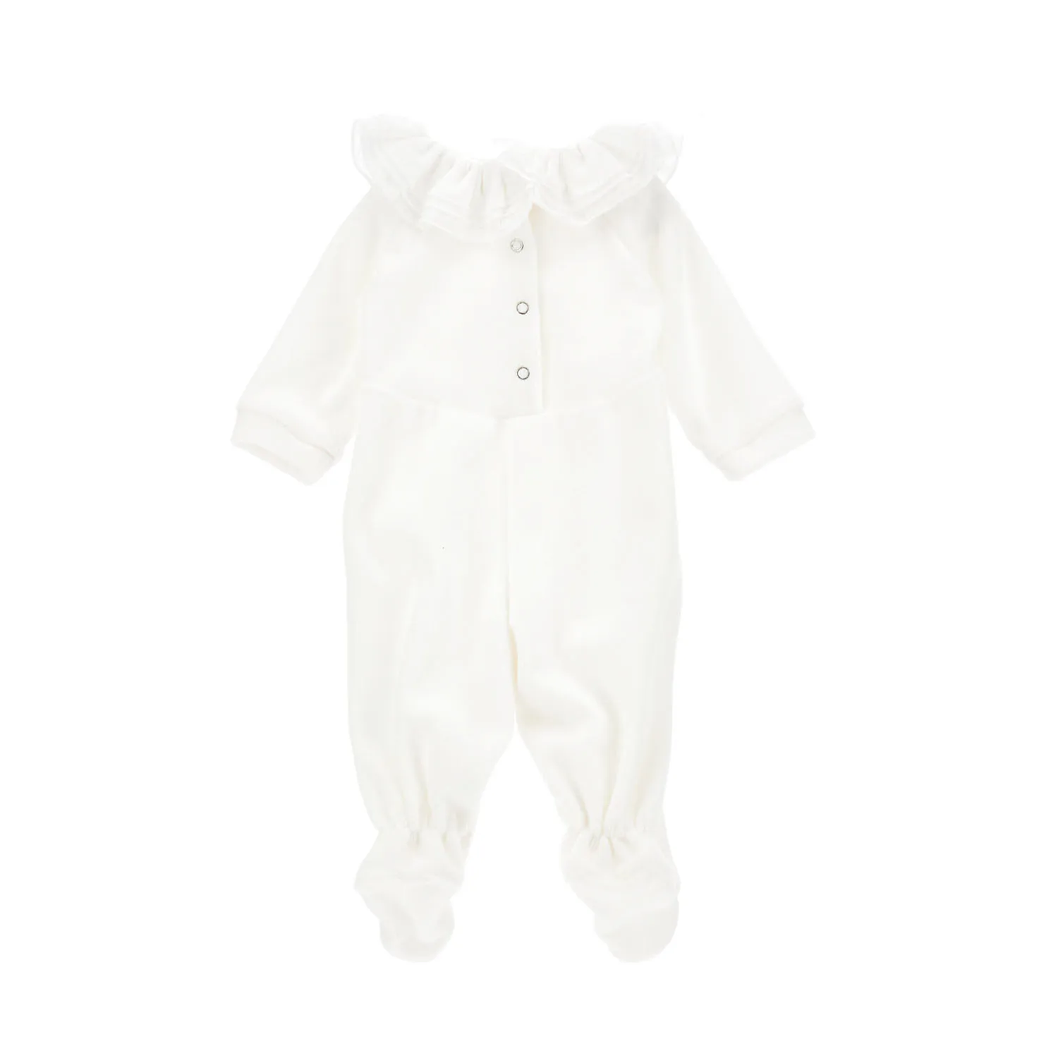 Monnalisa Cream Chenille Romper Baby Girl