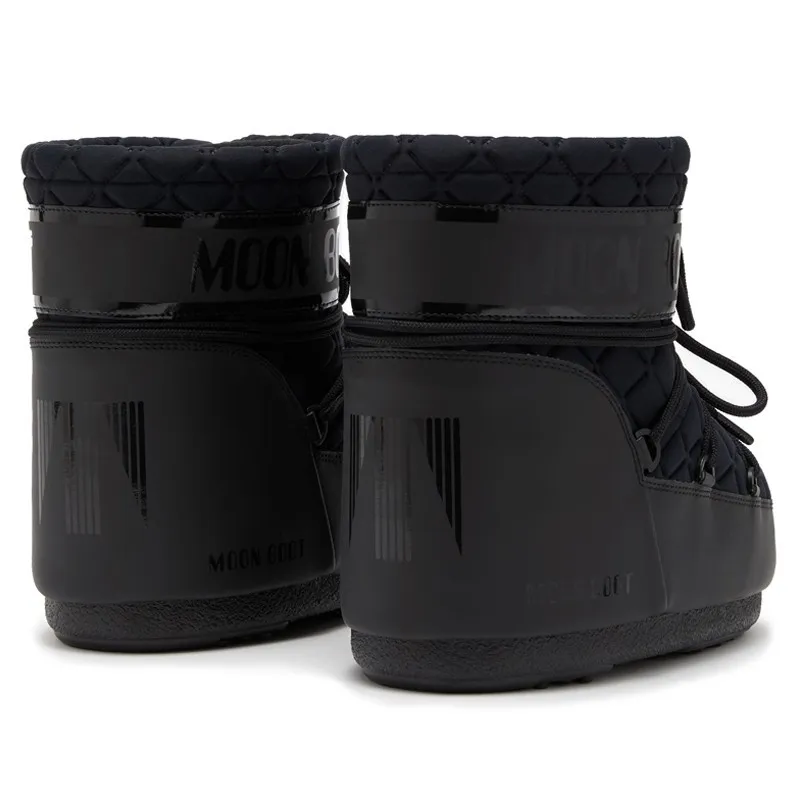 Moon Boot Icon Low Quilt Black