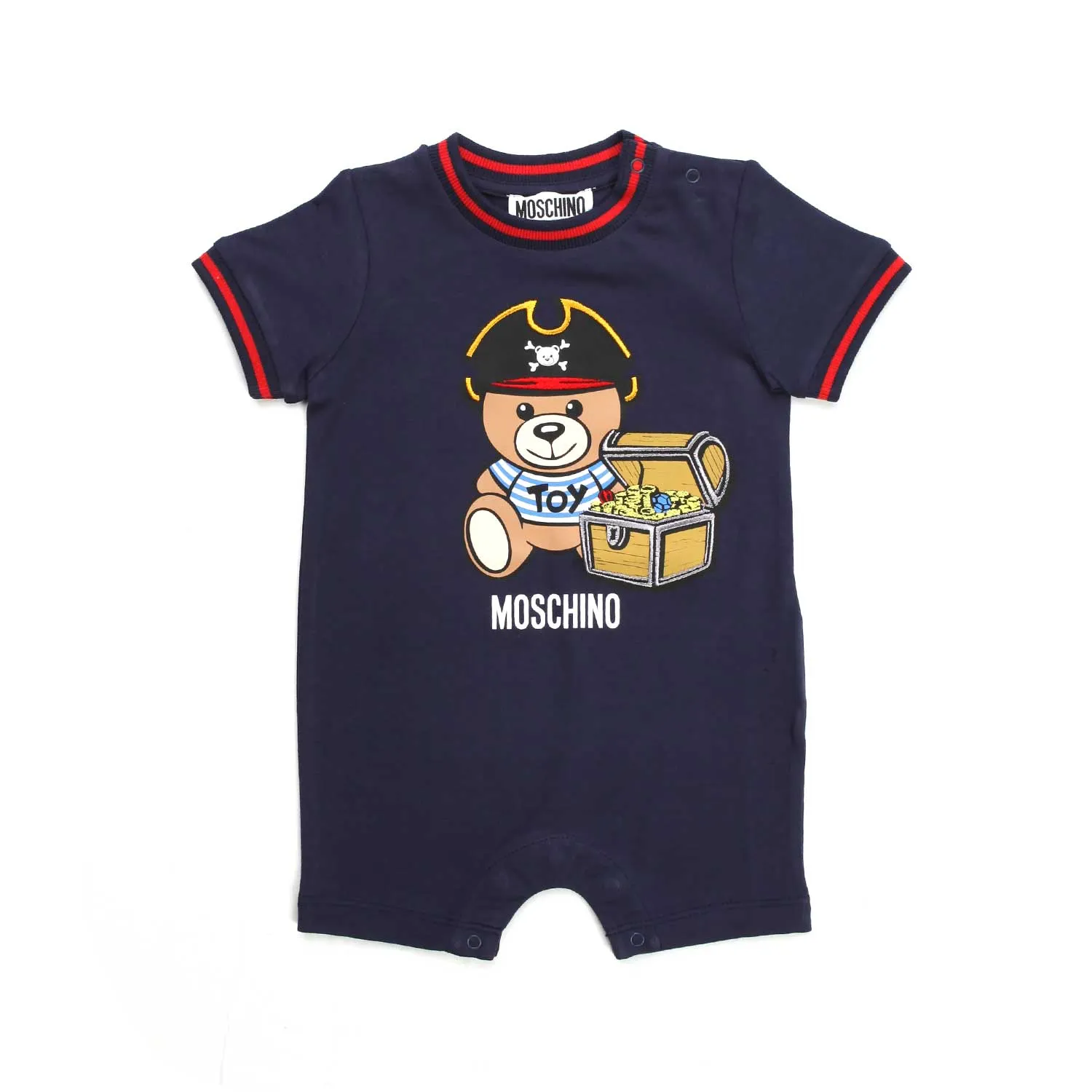 Moschino Teddy Bear Blue Romper Baby