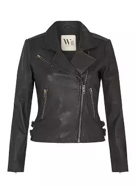 Motorcycle Jacket Black Leather - New York Style