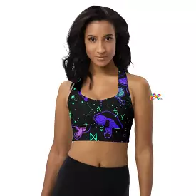 Mushroom Cult Rave Athletic Bra