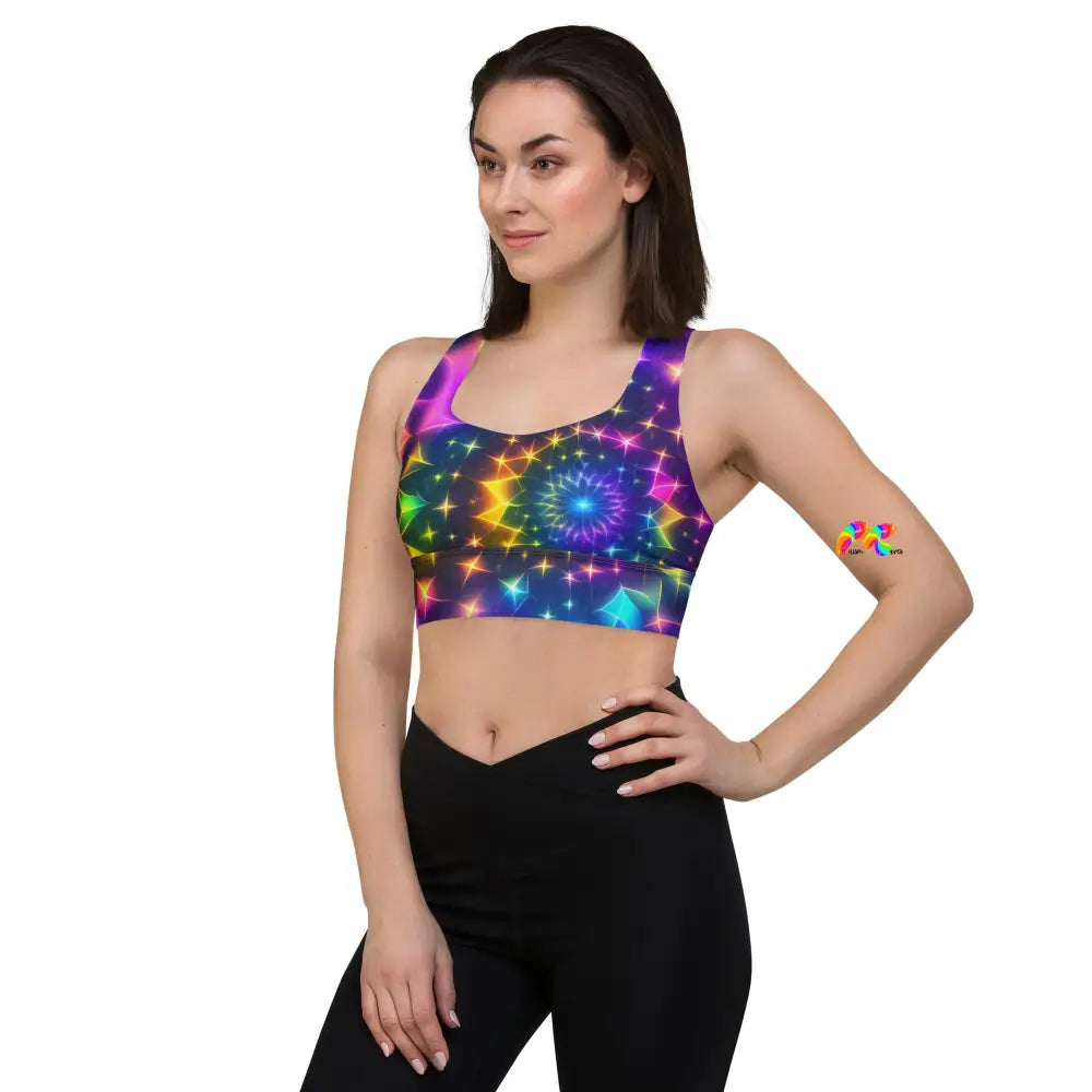 Neon Rave Sports Bra