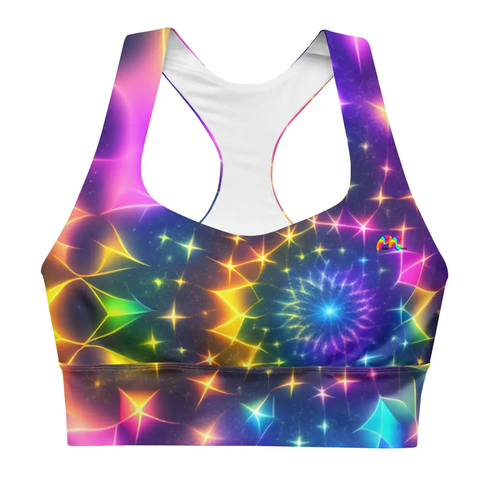 Neon Rave Sports Bra