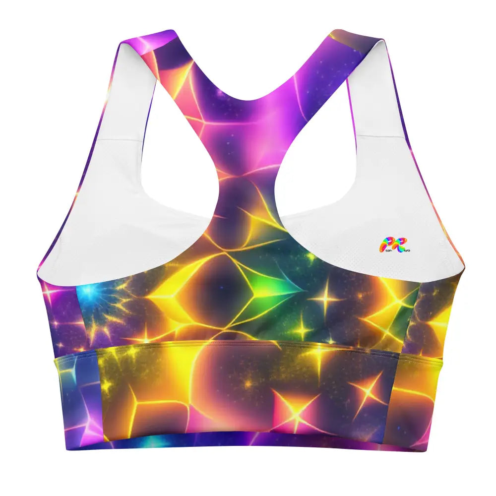 Neon Rave Sports Bra