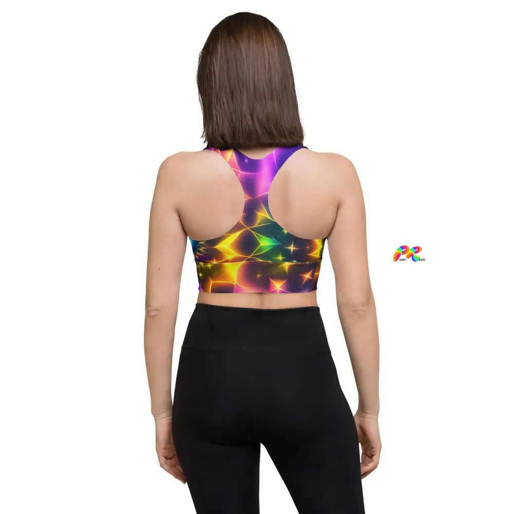 Neon Rave Sports Bra