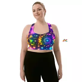 Neon Rave Sports Bra