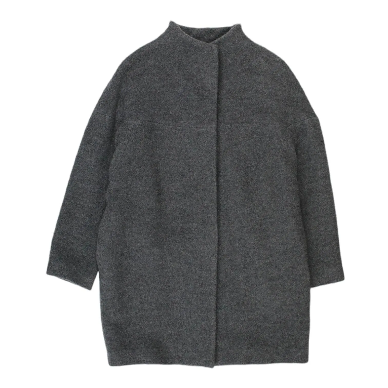 Nicole Farhi Grey Coat Length Full