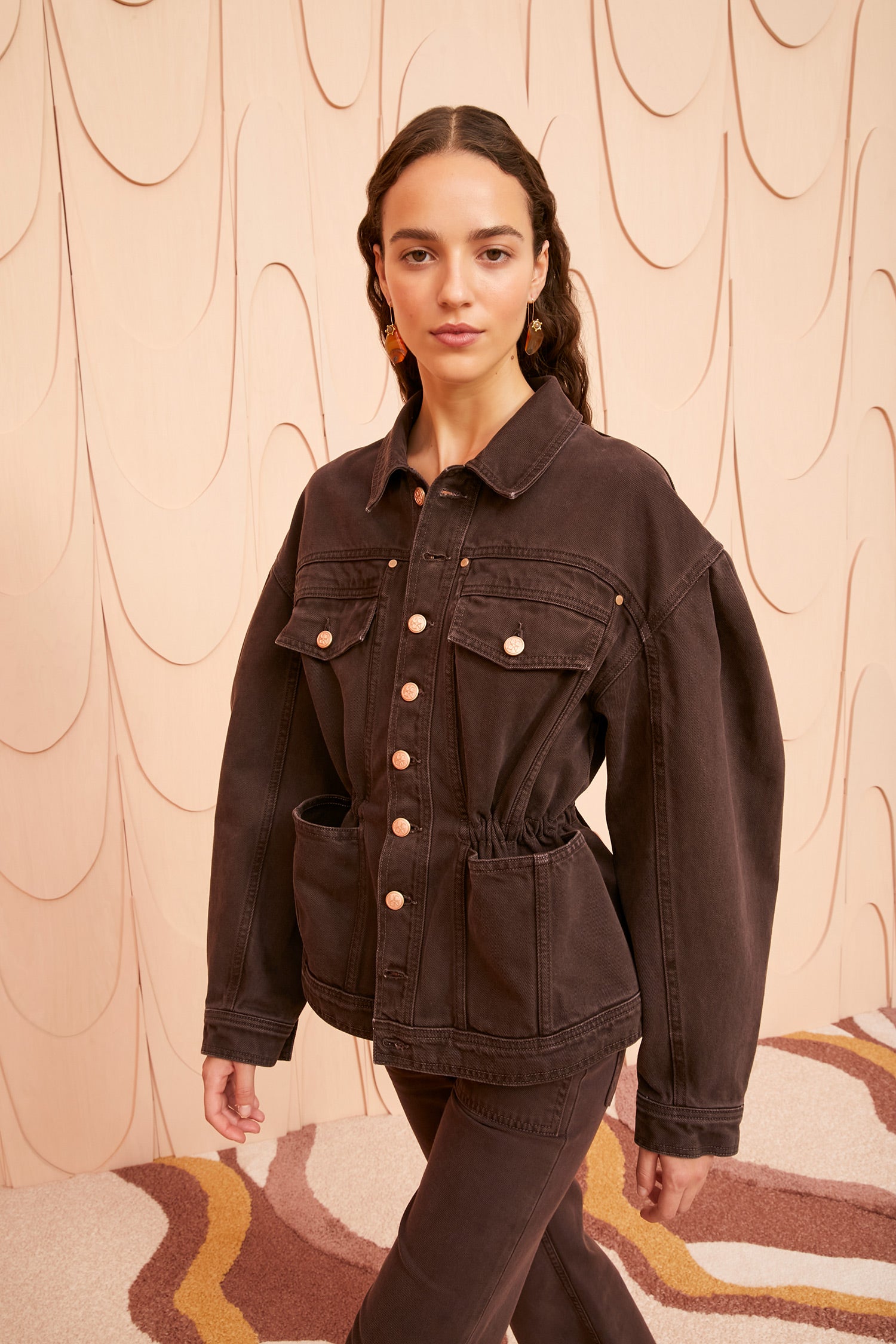 Odette Jacket Mahogany Wash - Buy Now