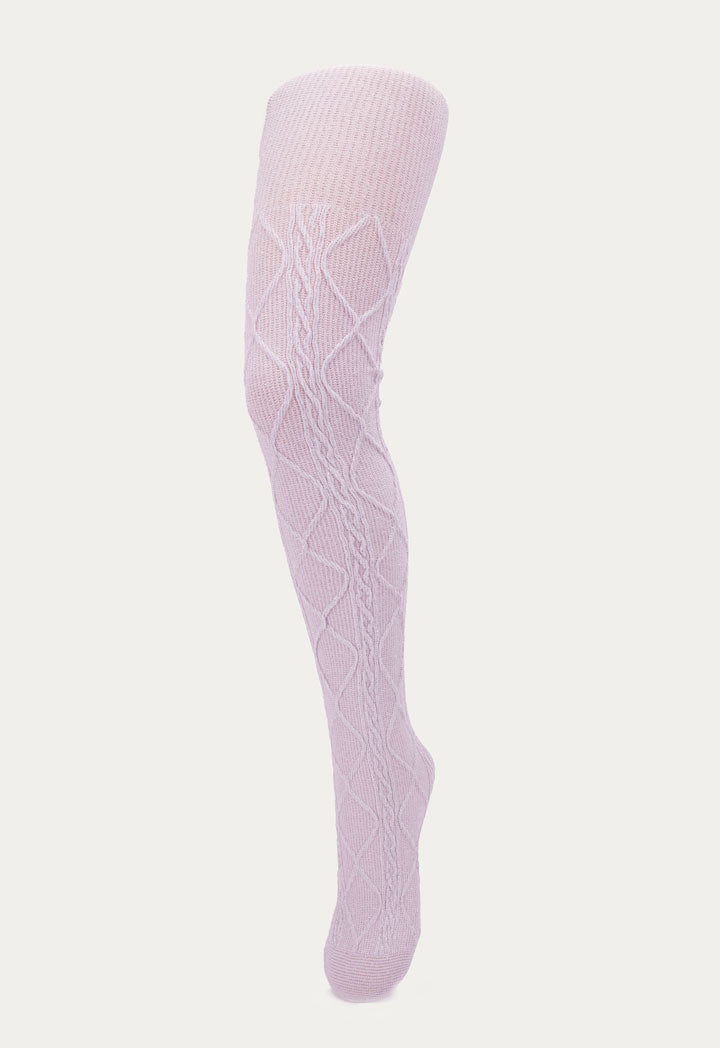 Off White Tights with Diamante Embellishments