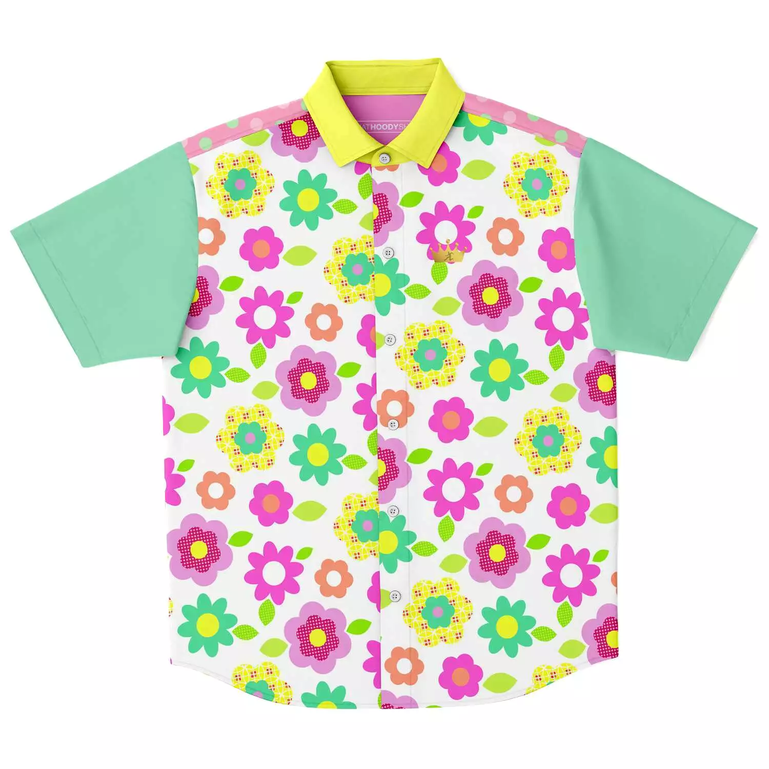 Short Sleeve Button Up Shirt - Oopsie Daisy Design