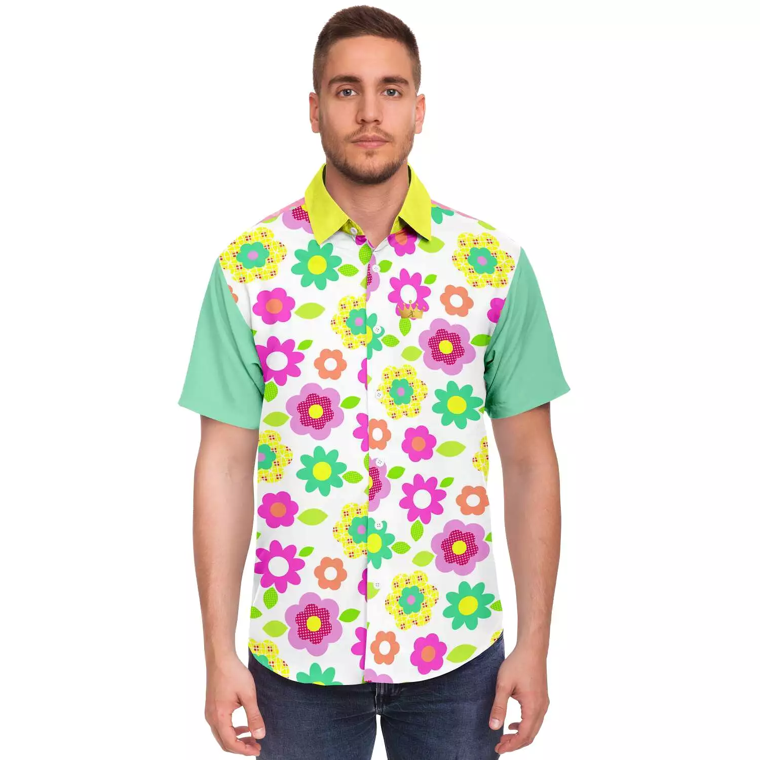 Short Sleeve Button Up Shirt - Oopsie Daisy Design